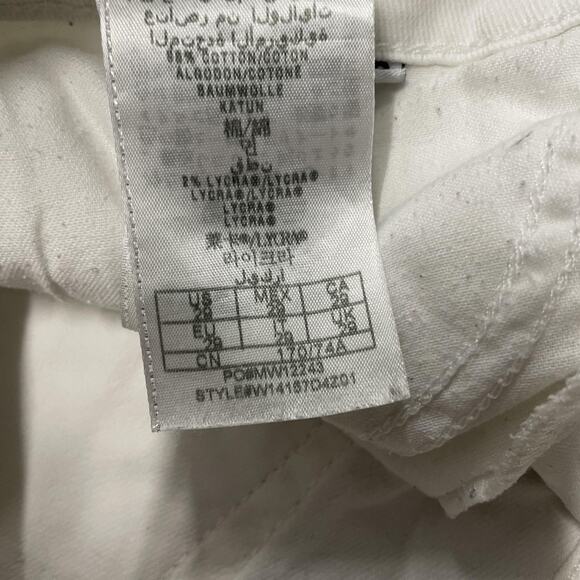 Guess Jeans Womens 29 White Daredevil Boot Bootcut Rhinestone Stretch Denim - Picture 5 of 11